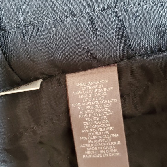 Sigrid Olsen Silk Embroidered Floral Jacket Black Old Money NWT Busines Size 16 - Picture 5 of 7